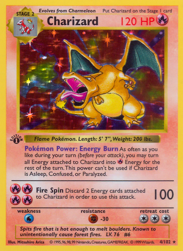 Charizard Base Set 1st Edition 4/102